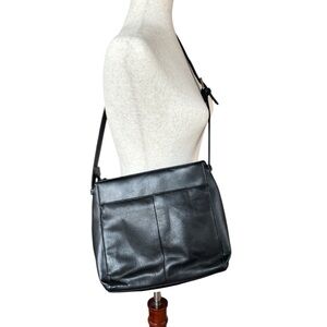 Coletta Black Genuine‎ Leather Shoulder Bag Purse
